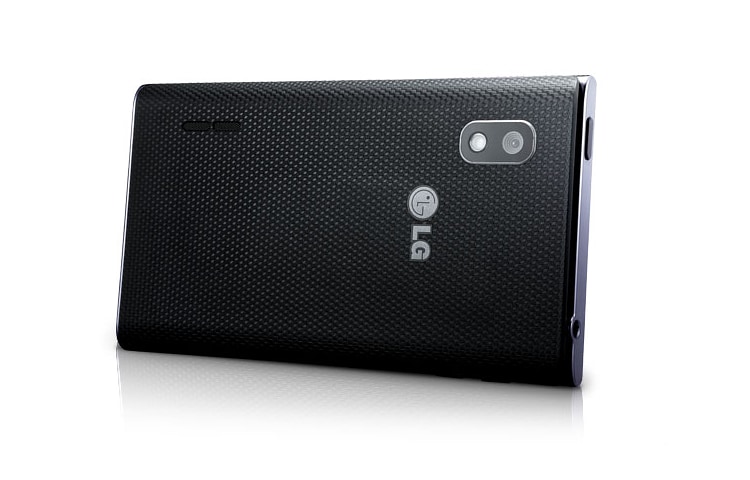 LG Optimus L5. Anda dapat melihat segala sesuatu yang anda sukai dengan tampilan 4.0” yang luas. Layar yang lebih besar memberikan mata Anda ruang lebih luas untuk melihat sehingga membaca menjadi lebih nyaman., E612