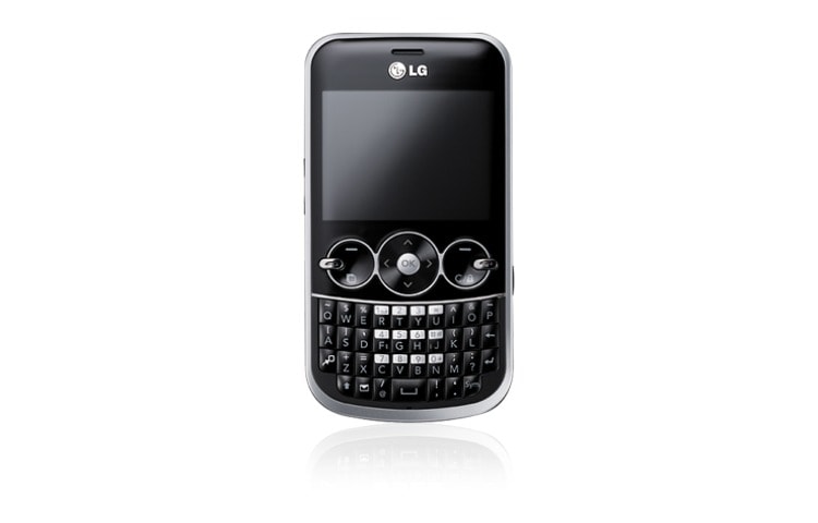 Front view of New LG QWERTY Messaging Phone with Facebook &amp; LifeSquareTM GW300
