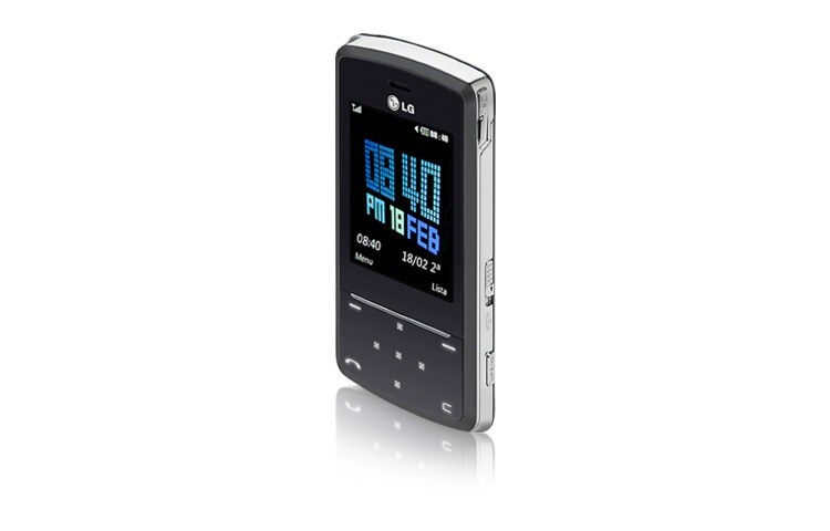 LG Mobile Phone with Slider Design, Interactive Touch Lighting, Tempered Glass, and 3 MP Camera with Auto-Focus, KF510