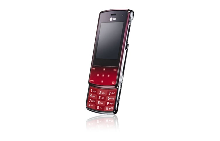 LG Mobile Phone with Slider Design, Interactive Touch Lighting, Tempered Glass, and 3 MP Camera with Auto-Focus, KF510