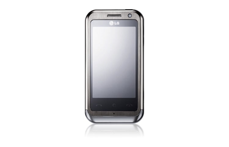 Front view of Mobile Phone with 3” WVGA Screen, 5 MP Camera, Dolby® Mobile Music, 8 GB Storage KM900