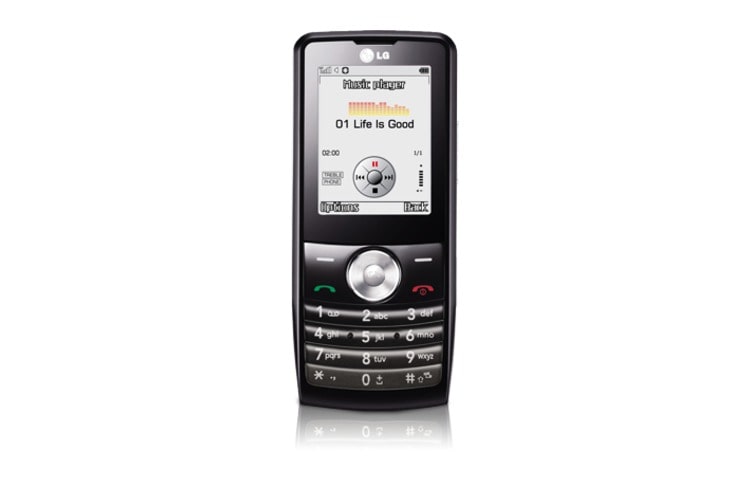 Front view of 3 MP Camera with flash and Autofocus multimedia phone KP320