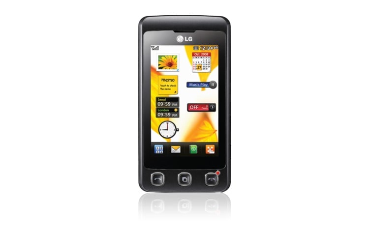 Mobile Phone with 3” Full Touch Screen, Stylus Pen, Handwriting Recognition, and M-Toy Games KP500 tampak depan