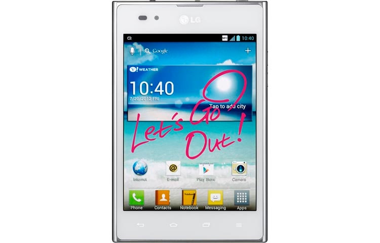 LG Optimus Vu. Secara instan Anda bisa menangkap gambar yang ingin disampaikan dan juga menambahkan kata-kata dengan menekan Hot Key QuickMemo, P895