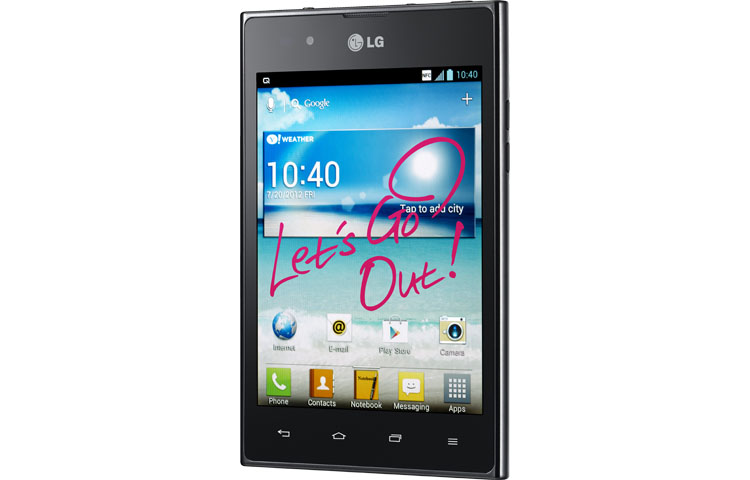 LG Optimus Vu. Secara instan Anda bisa menangkap gambar yang ingin disampaikan dan juga menambahkan kata-kata dengan menekan Hot Key QuickMemo, P895