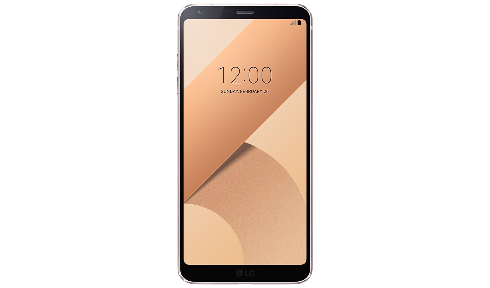 Front view of LG G6 Gold  LGH870DS
