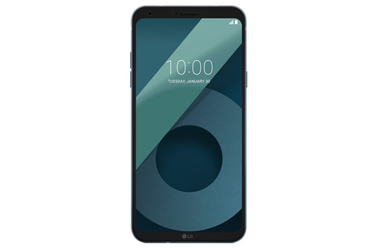Front view of LG Q6 Moroccan Blue LGM700DSK
