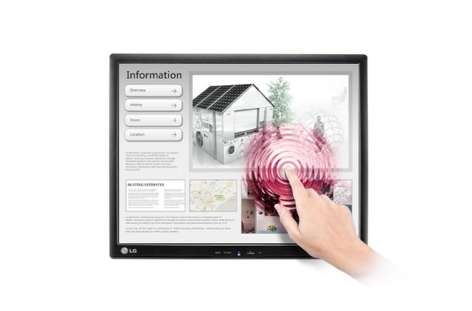 LG Touchscreen Monitor 19" Monitor, 19MB15T-I