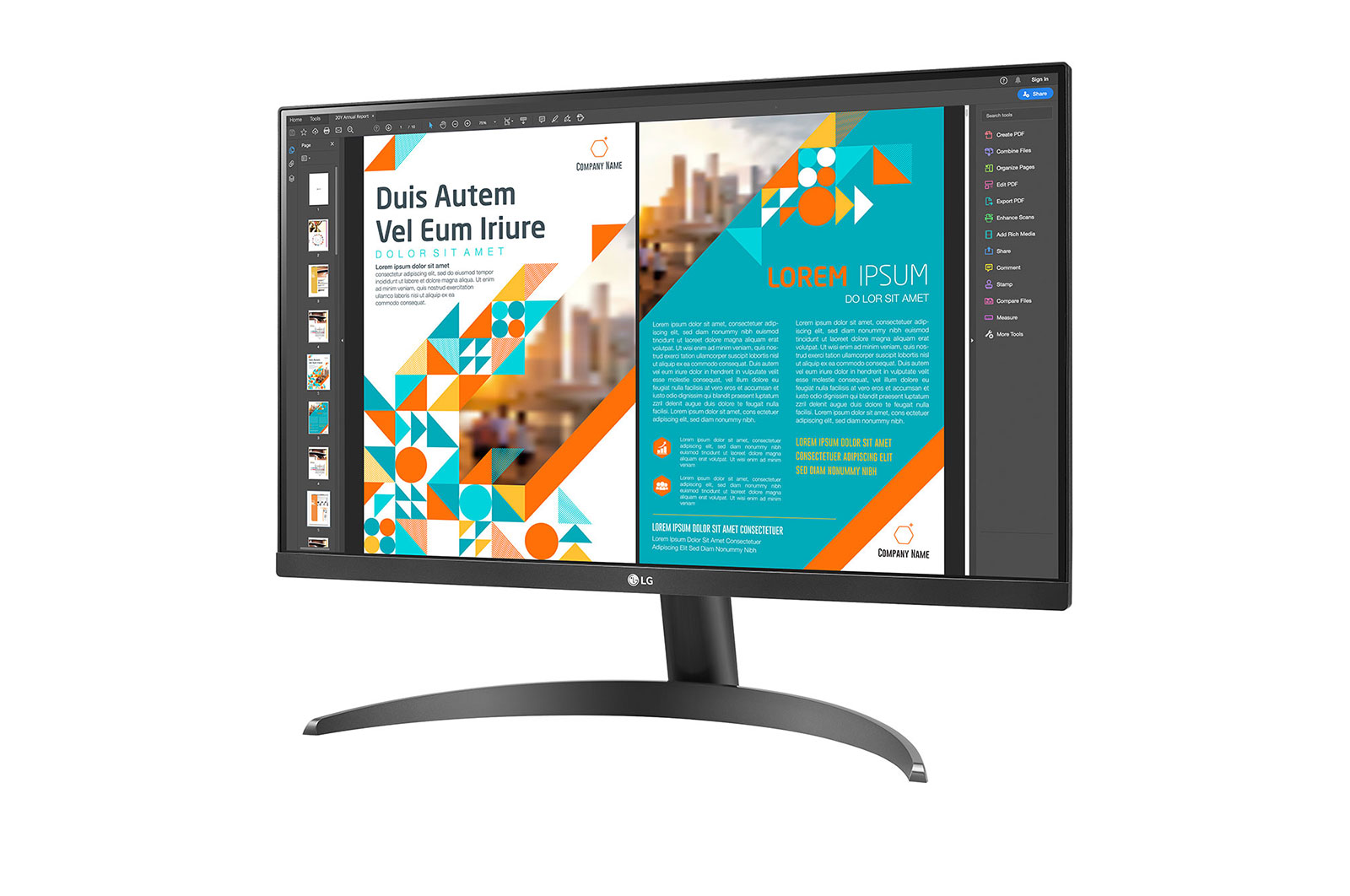 LG 23.8” QHD IPS Monitor dengan AMD FreeSync™, 24QP500-B