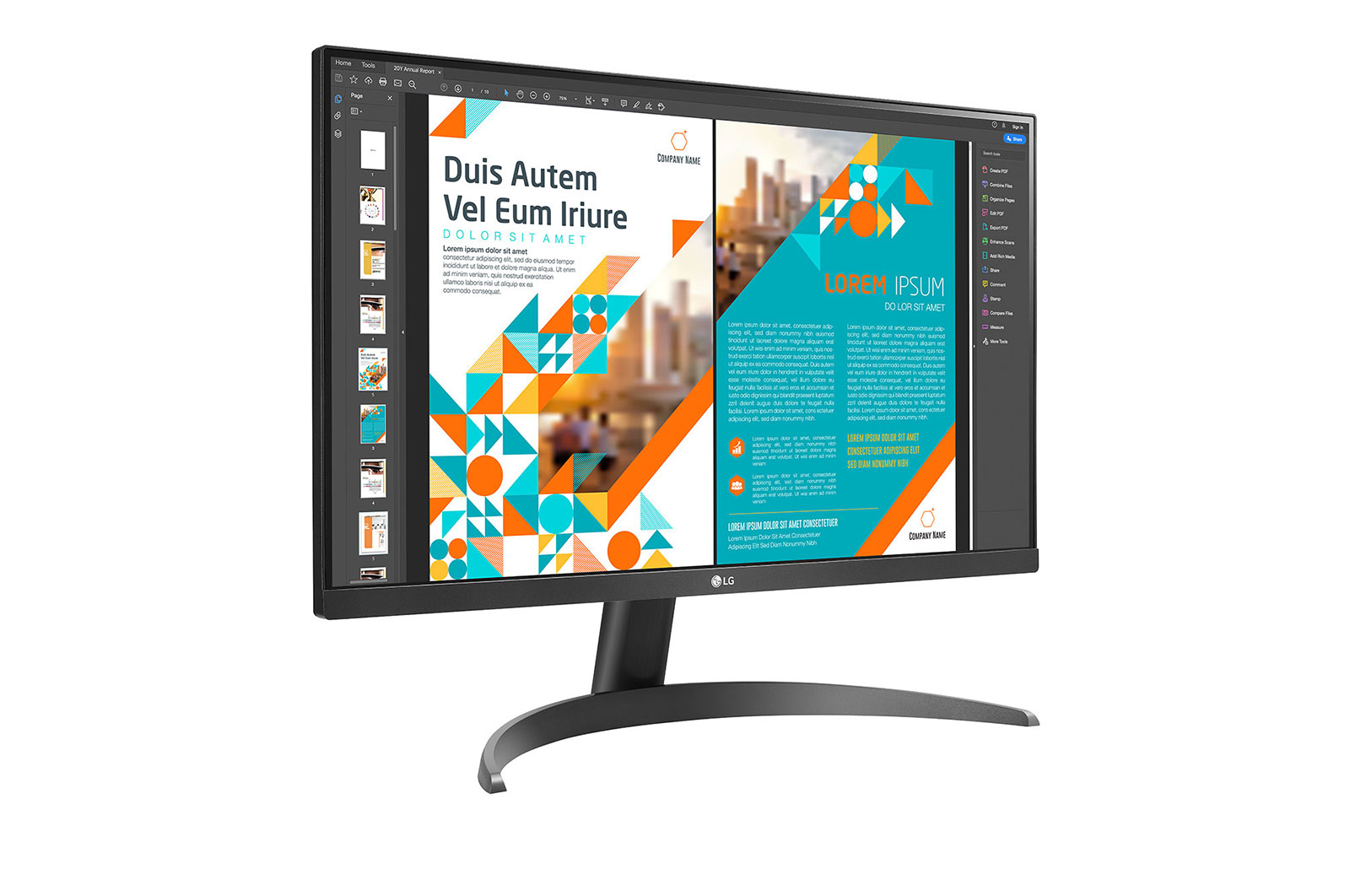 LG 23.8” QHD IPS Monitor dengan AMD FreeSync™, 24QP500-B
