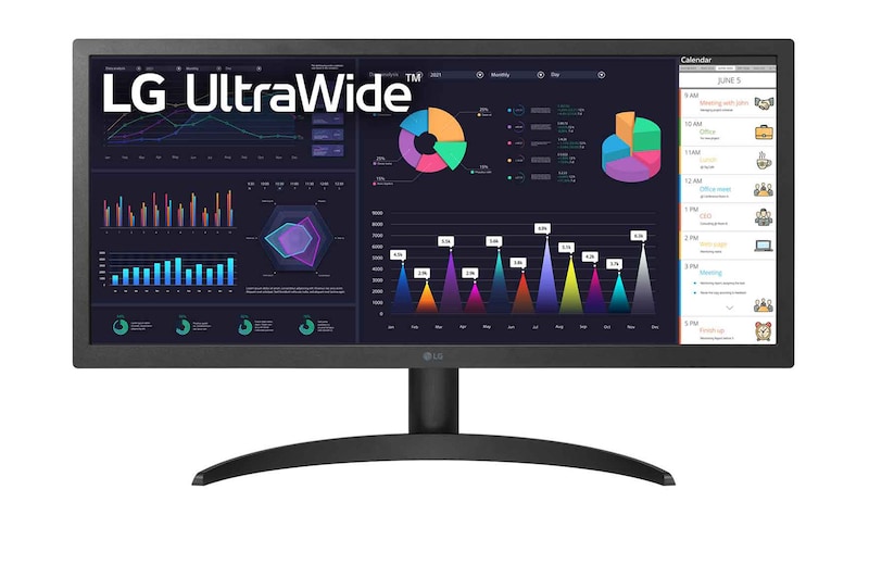 LG 21:9 26" Monitor IPS Full HD UltraWide™ dengan AMD FreeSync™, 26WQ500-B