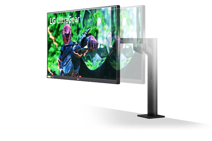 LG 27" UltraGear™ Nano IPS 1ms (GtG) Ergo Gaming Monitor, 27GN880-B