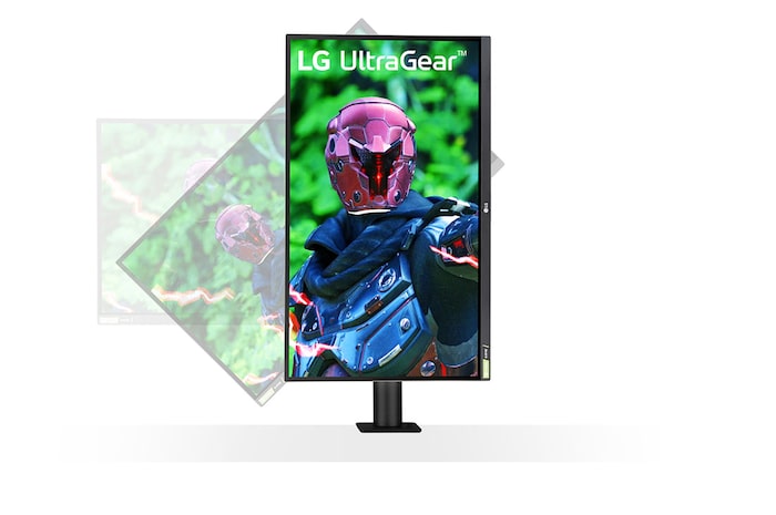 LG 27" UltraGear™ Nano IPS 1ms (GtG) Ergo Gaming Monitor, 27GN880-B