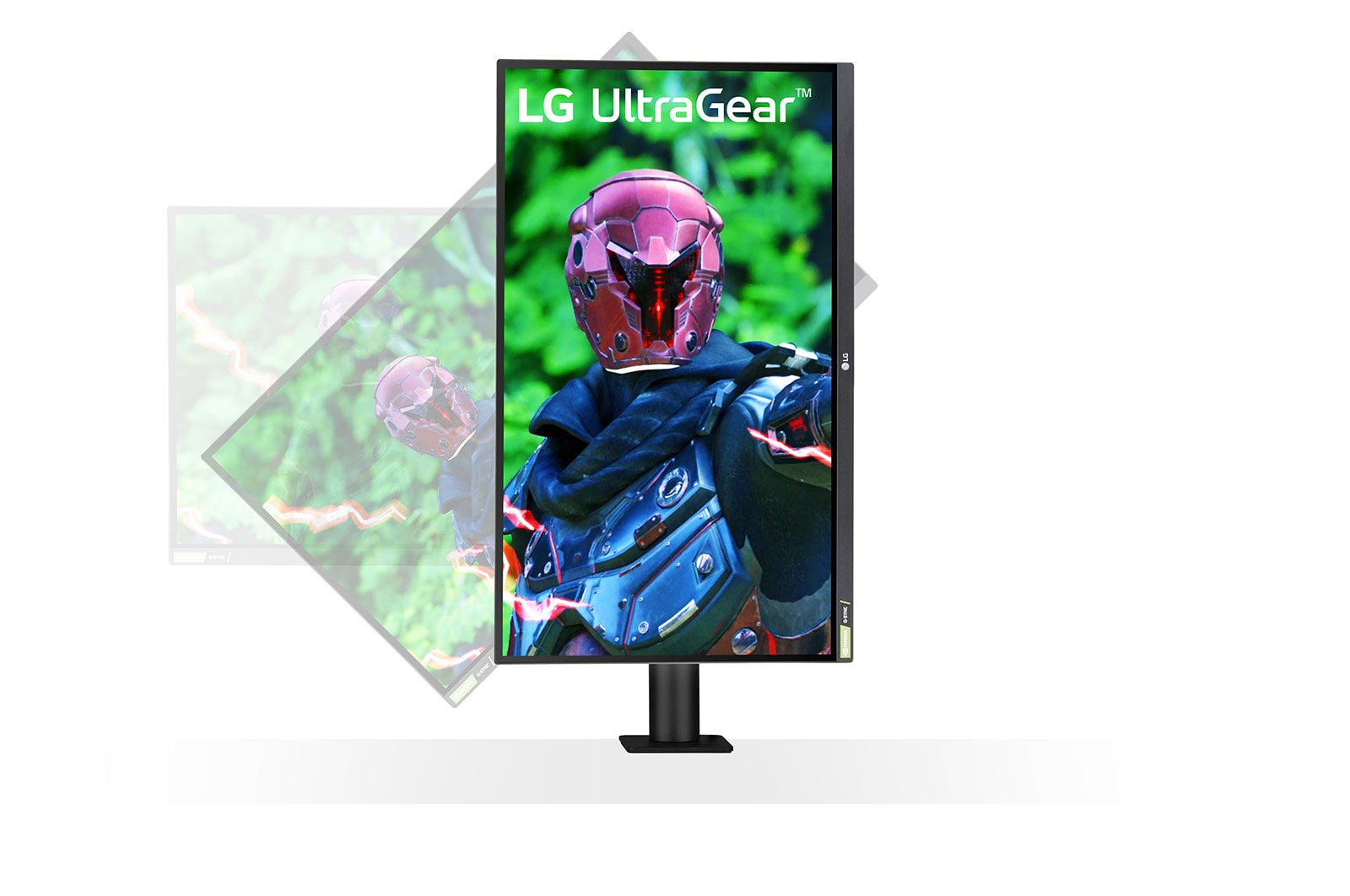 LG 27" UltraGear™ Nano IPS 1ms (GtG) Ergo Gaming Monitor, 27GN880-B
