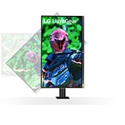 LG 27" UltraGear™ Nano IPS 1ms (GtG) Ergo Gaming Monitor, 27GN880-B