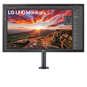 LG Monitor IPS 4K UHD 27" dengan Ergo, 27UK580-B