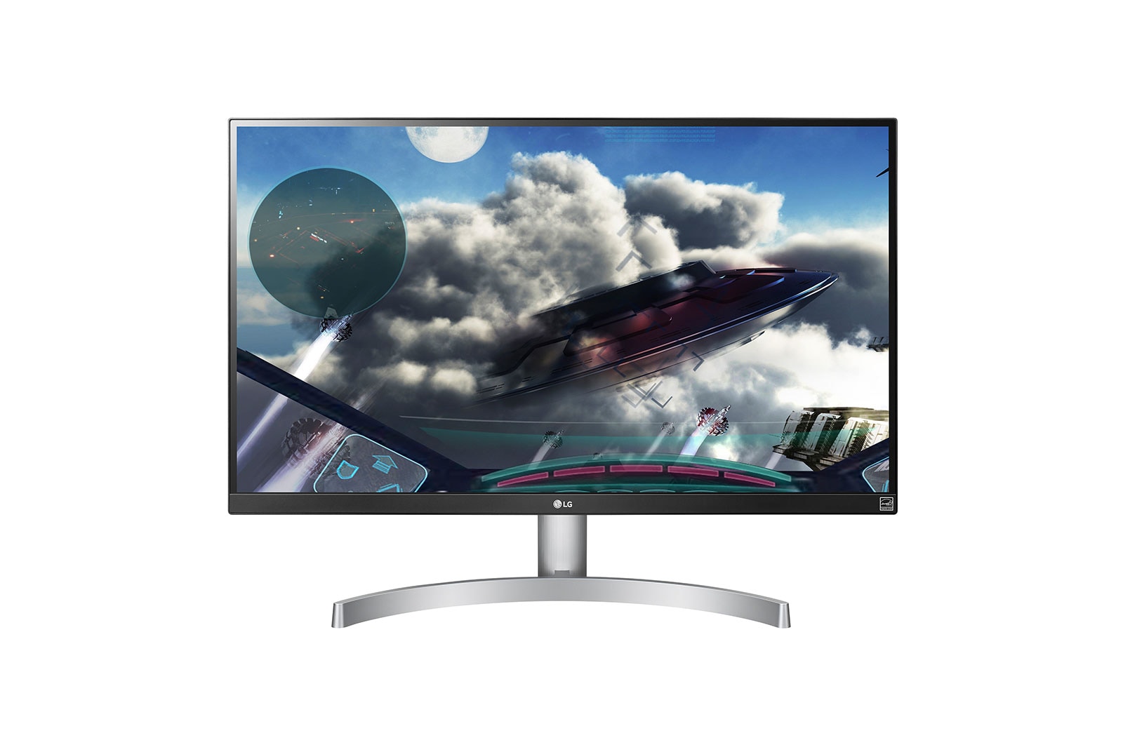 Front view of Monitor IPS LED 4K Kelas 27&#34; dengan VESA DisplayHDR 400 (Diagonal 27&#34;) 27UL600-W