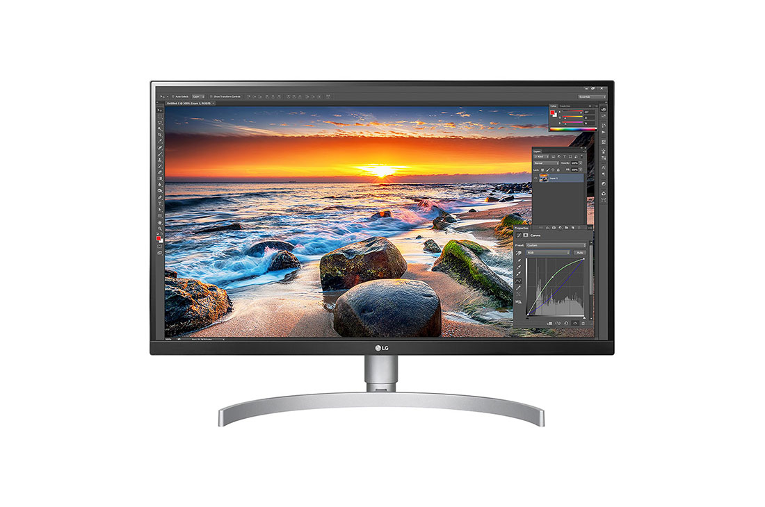 LG Monitor IPS LED 4K Kelas 27" dengan VESA DisplayHDR 400 (Diagonal 27"), 27UL850-W