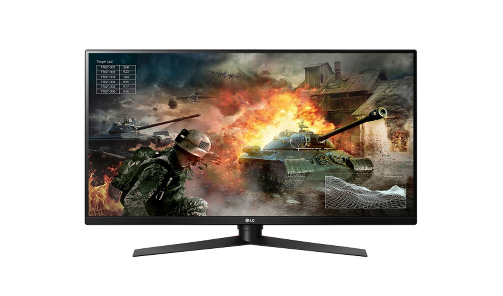 Front view of 32” QHD Gaming Monitor with 144hz Refresh Rate, G-SYNC™ &amp; Sphere Lighting 32GK850G