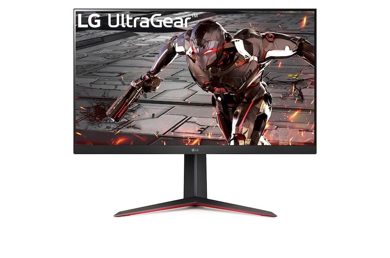 Front view of 31,5" QHD UltraGear™ Monitor Gaming dengan 165Hz & MBR 1 milidetik 32GN650-B