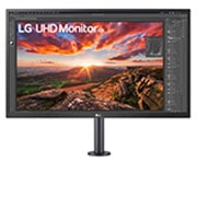 LG 31,5" Monitor 4K UHD dengan Ergo, 32UK580-B