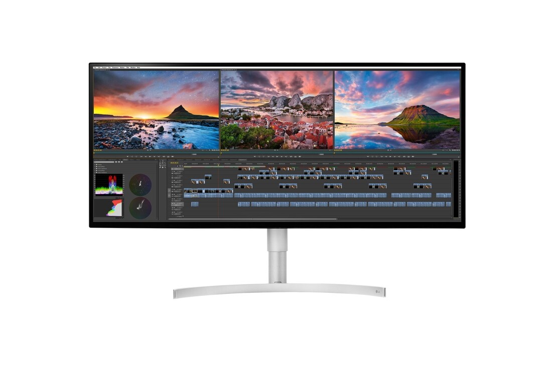 LG Monitor 21:9 34 inchi LED IPS Nano 5K2K UltraWide® dengan HDR 600 (diagonal 34”), 34WK95U-W
