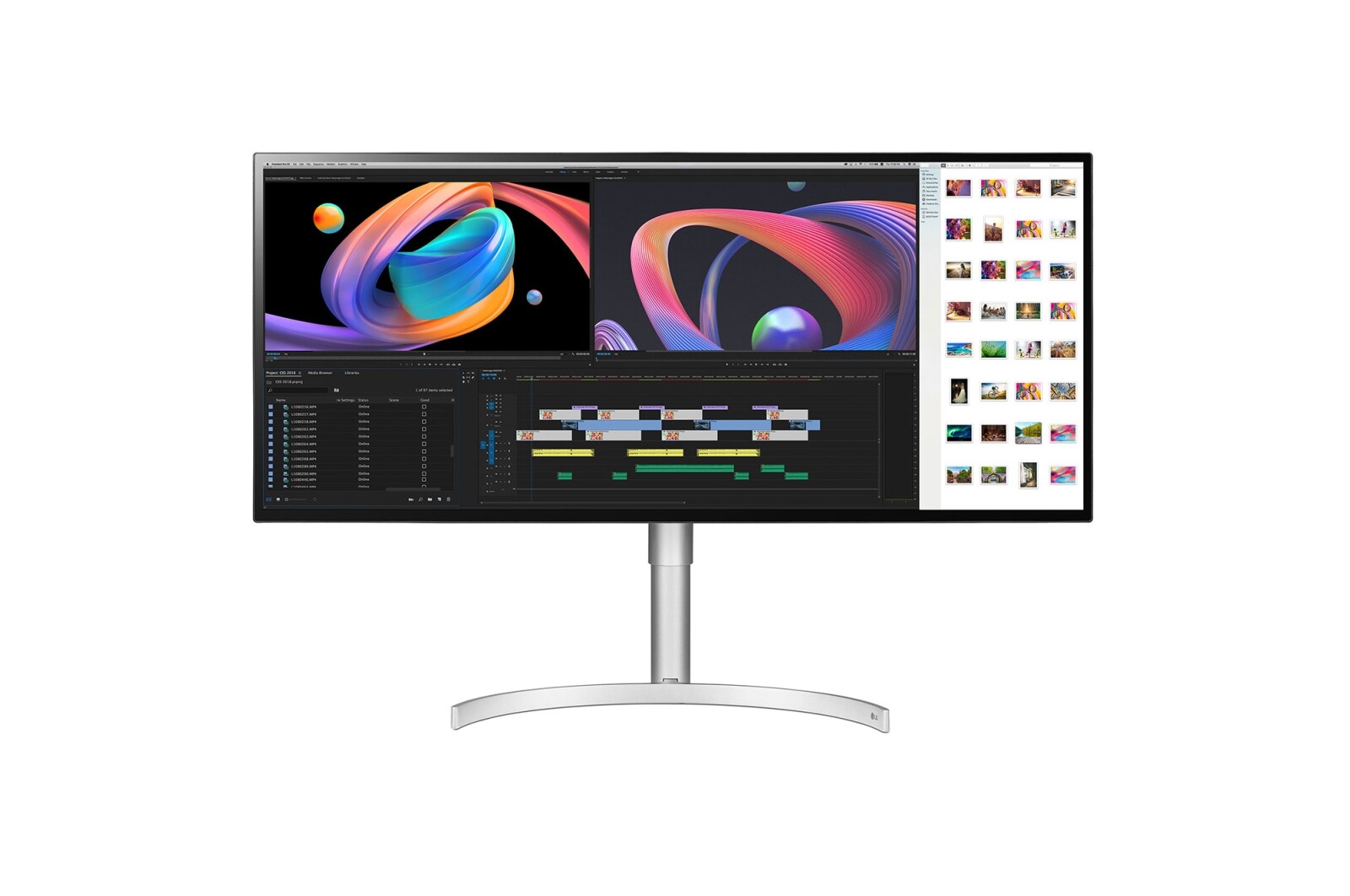 LG Monitor 21:9 34 inchi LED IPS Nano 5K2K UltraWide® dengan HDR 600 (diagonal 34”), 34WK95U-W