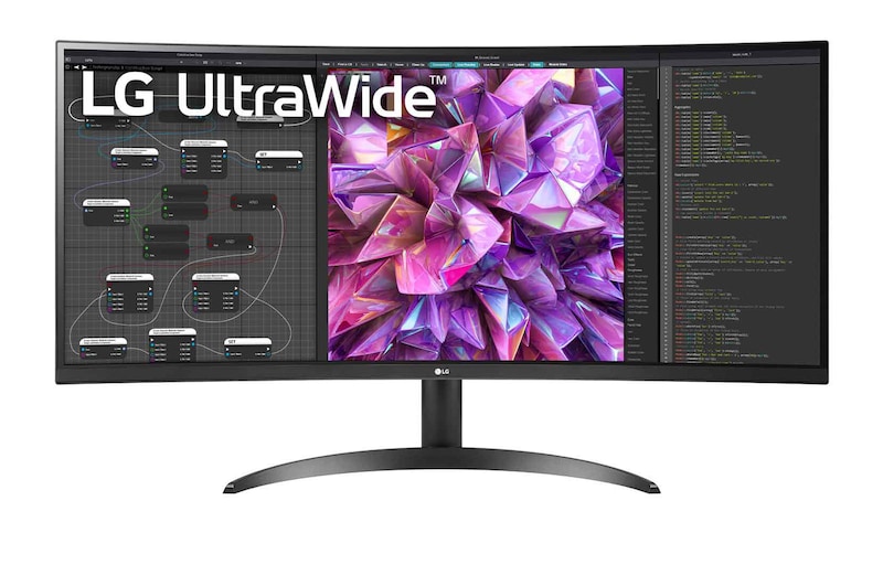 LG 21:9 34" QHD (3440 x 1440) UltraWide™ Monitor Melengkung, 34WQ60C-B