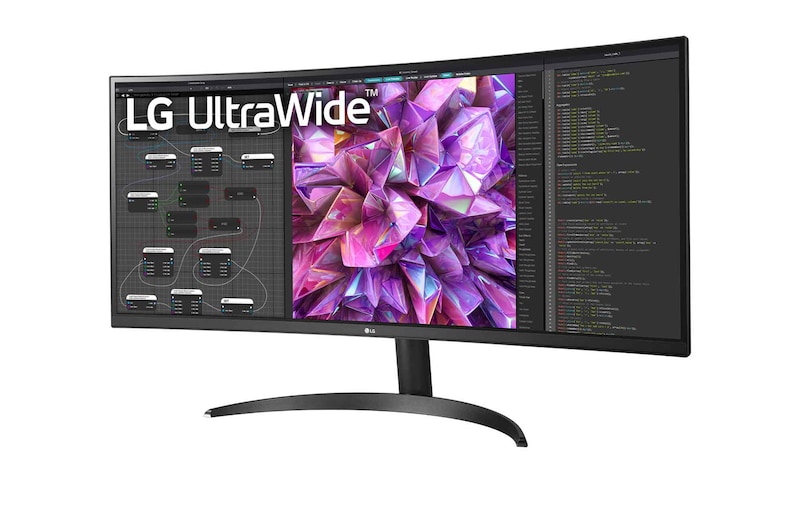 LG 21:9 34" QHD (3440 x 1440) UltraWide™ Monitor Melengkung, 34WQ60C-B
