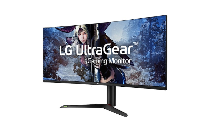 LG Nano IPS WQHD+ Lengkung 21:9 UltraGear™ 38” 1 milidetik 144Hz HDR 400 Sphere Lighting 2.0 Tanpa Tepi Secara Virtual 4-Sisi, 38GN950-B