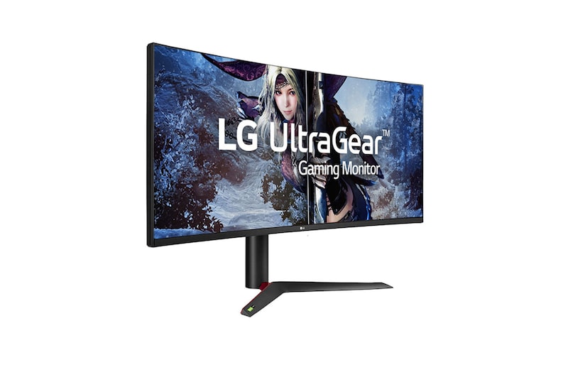 LG Nano IPS WQHD+ Lengkung 21:9 UltraGear™ 38” 1 milidetik 144Hz HDR 400 Sphere Lighting 2.0 Tanpa Tepi Secara Virtual 4-Sisi, 38GN950-B