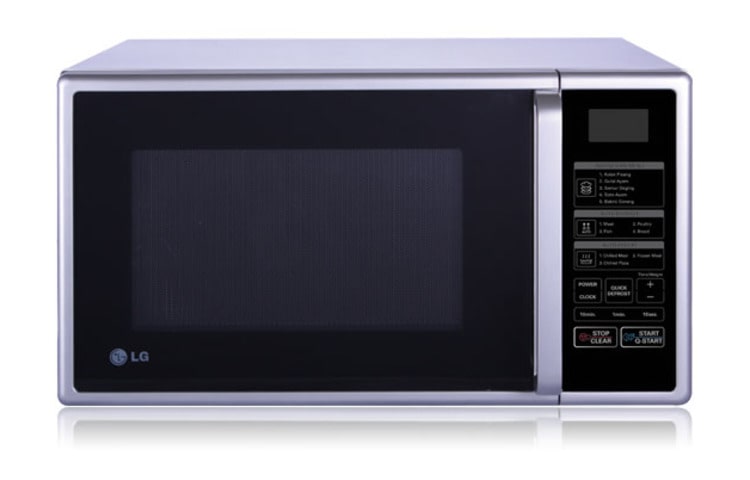 Front view of Microwave Solo/Straight 23L dengan fitur Autocook 5 Menu MS2349B