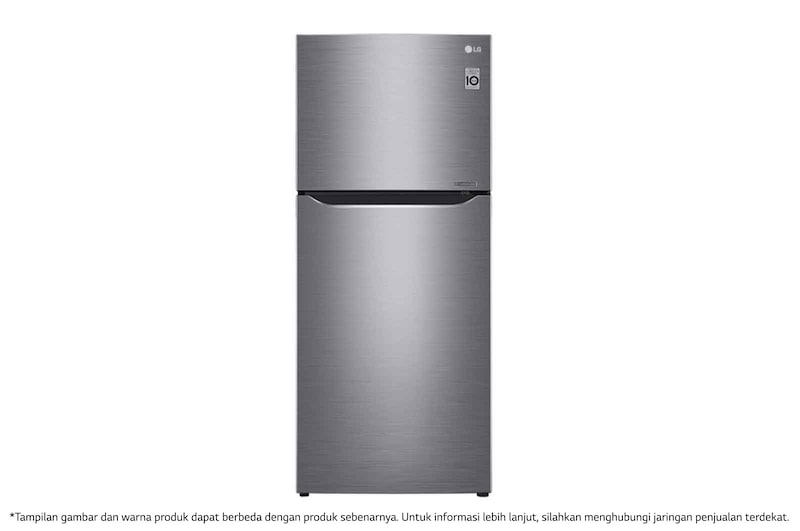 LG Kulkas 2 Pintu 416L gross / 384L nett Inverter smart Compressor dan DoorCooling+™ - Platinum, GN-C422SLCL