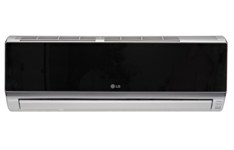 Front view of AC LG dengan design menarik yang siap menghiasi sudut rumah Anda. S05ACR