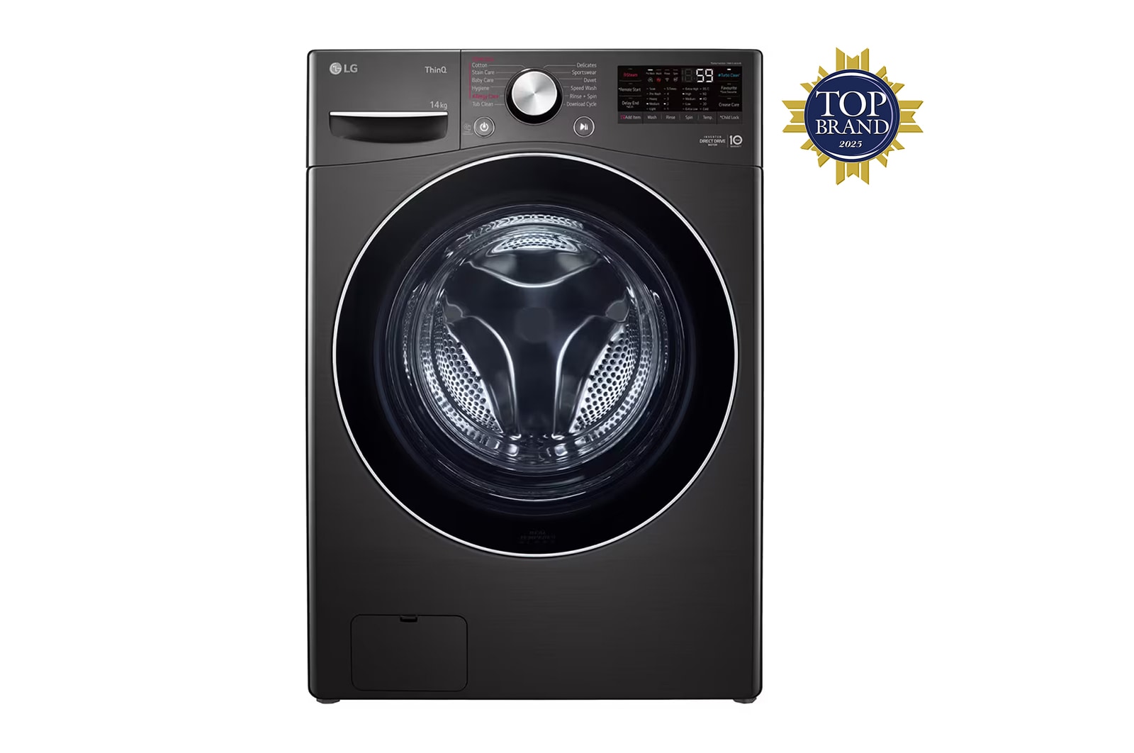 Front view of 15kg Front Loading Mesin Cuci AI DD™ F2515STGB