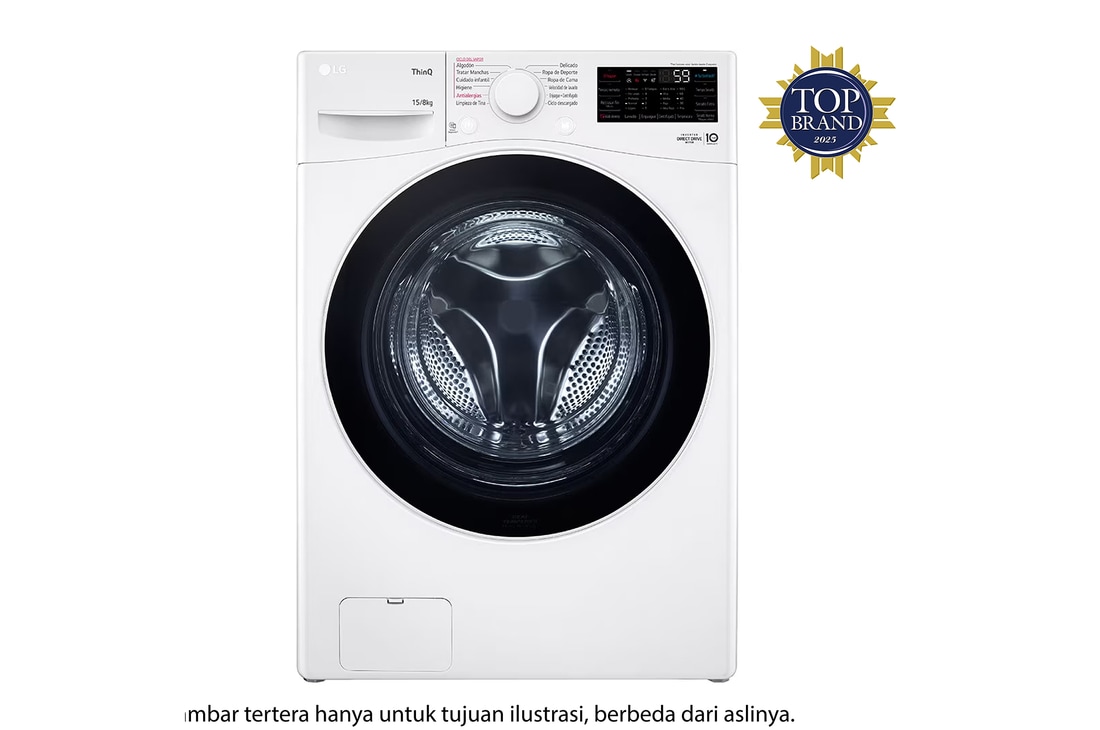 LG 15kg Front Loading Mesin Cuci AI DD™, F2515STPW