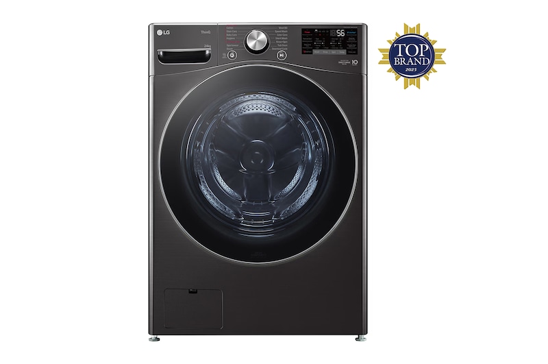 LG 24kg Front Loading Mesin Cuci LG dengan Steam™ - Inverter Direct Drive, F2724SVRB