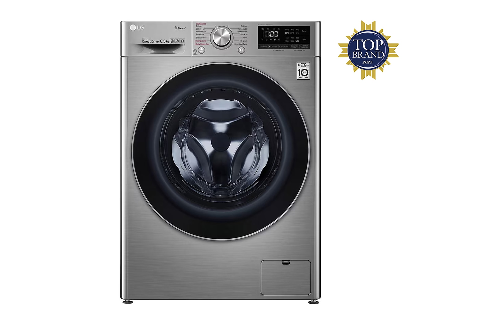 Tampak depan Mesin Cuci Front Loading 8.5kg AI DD™(FV1285S3VS)