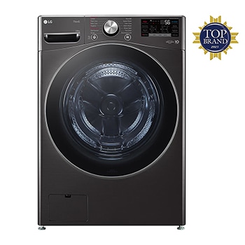 24kg Front Loading Mesin Cuci LG dengan Steam™ - Inverter Direct Drive F2724SVRB tampak depan