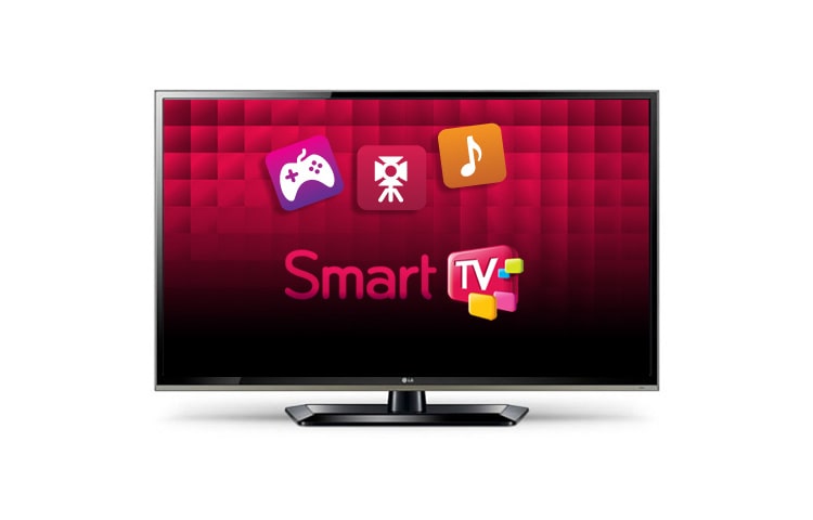 Front view of Smart TV 42&#34; menyajikan Konten Melimpah dan Pengendalian yang Mudah 42LS5700