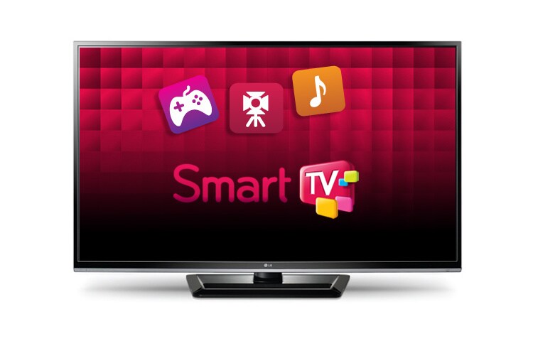Front view of Plasma TV terbaru dari LG yang dilengkapi dengan fitur Smart TV 42PM4700