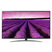 Front view of 49” NanoCell AI ThinQ – 4K Active HDR &amp; Response Cepat 49SM8100PTA