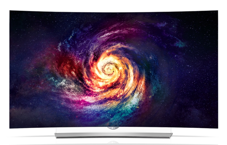 Front view of 55" OLED TV - Perfect Black 55EG960T