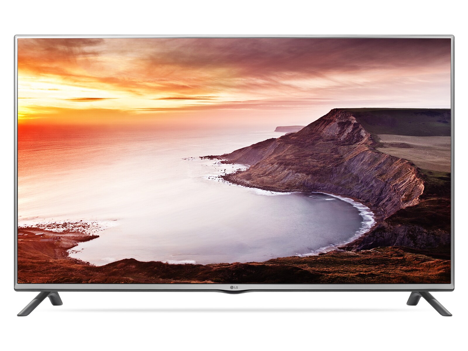 Front view of LG TV 55LF550T