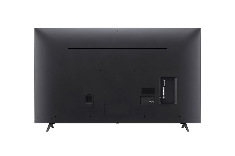 Rückansicht des LG QNED TV, QNED85