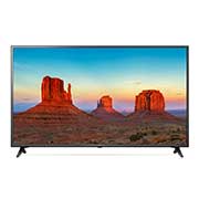 Front view of 60&#34; Ultra HD TV - 4K Active HDR 60UK6200PTA