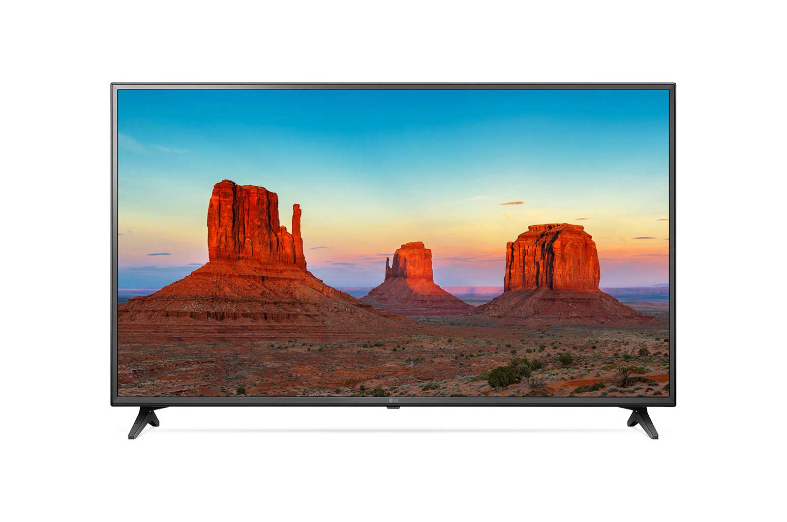 Front view of 60&#34; Ultra HD TV - 4K Active HDR 60UK6200PTA