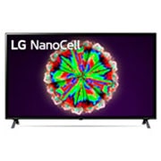 Front view of LG 65&#34; NanoCell Real 4K dengan AI Picture &amp; AI Sound - AI ThinQ 65NANO80TNA
