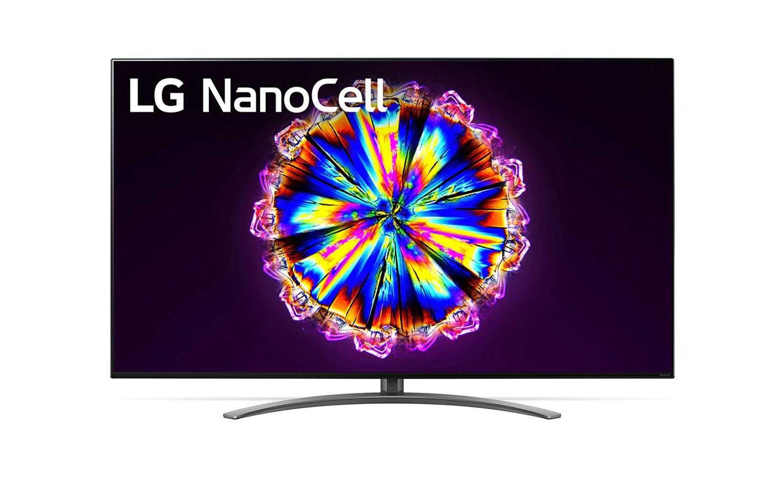 Front view of LG 75&#34; NanoCell Real 4K dengan FILMMAKER MODE - AI ThinQ 75NANO91TNA