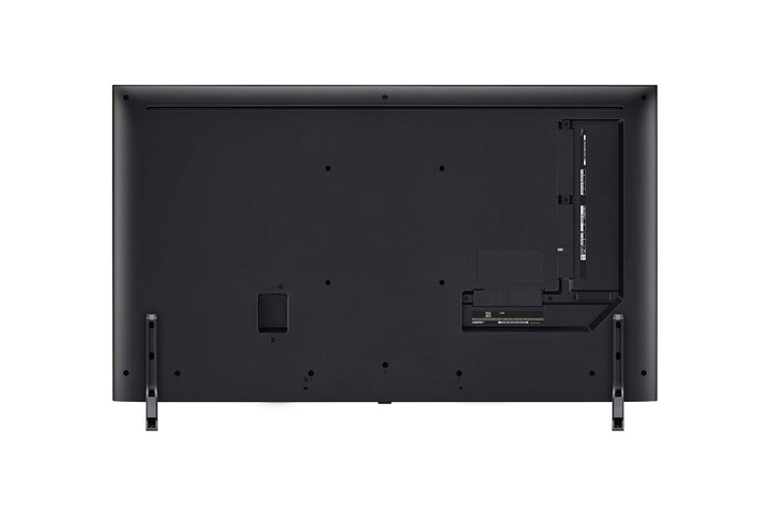 Tampak belakang LG QNED TV, QNED80